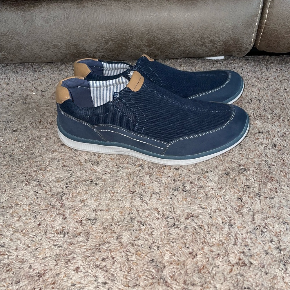 Croft&Barrow CBRANDY Navy Lightweight Slip-On Men's 9 Casual Shoes